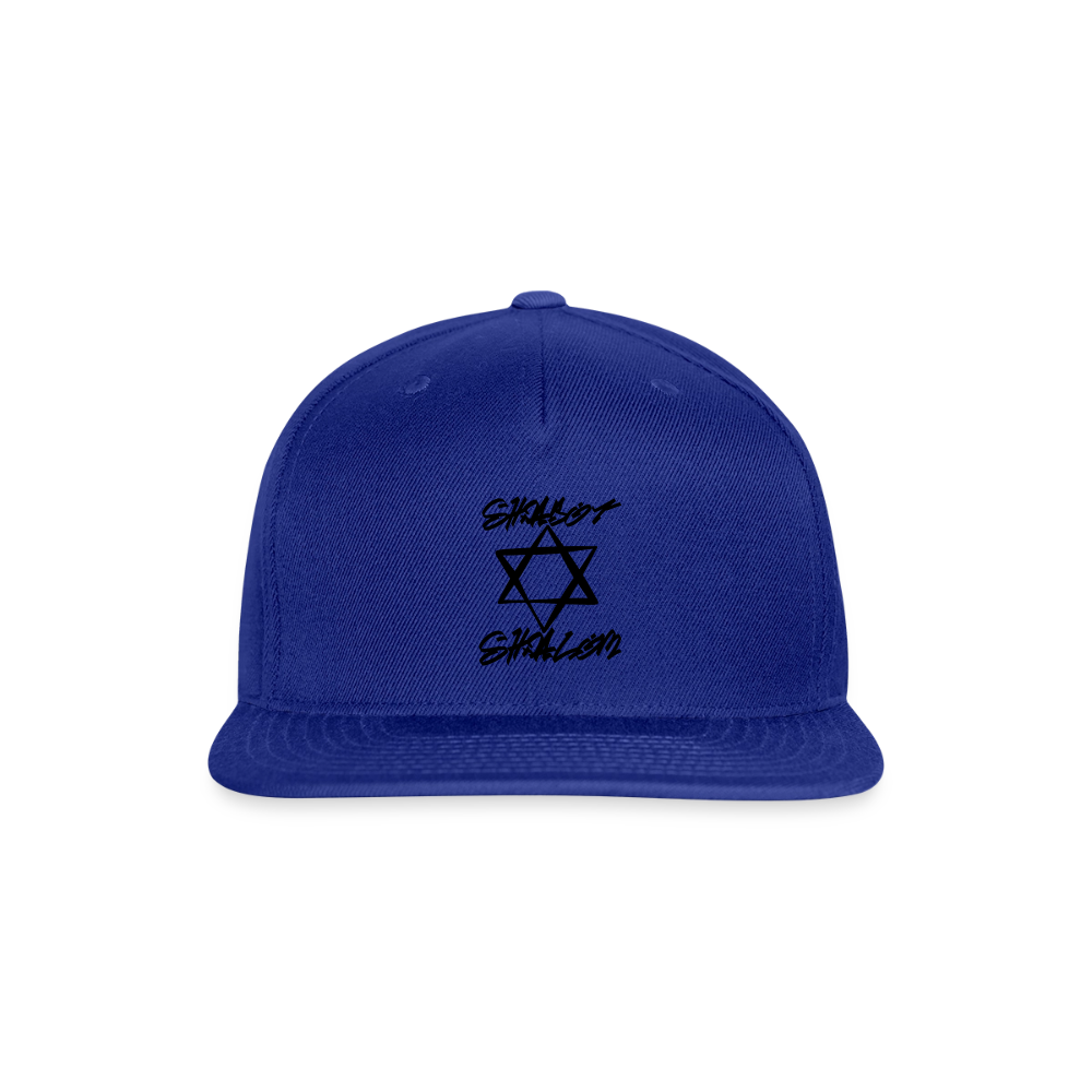 Shabbat Shalom Graffiti Star Snapback Baseball Cap - royal blue