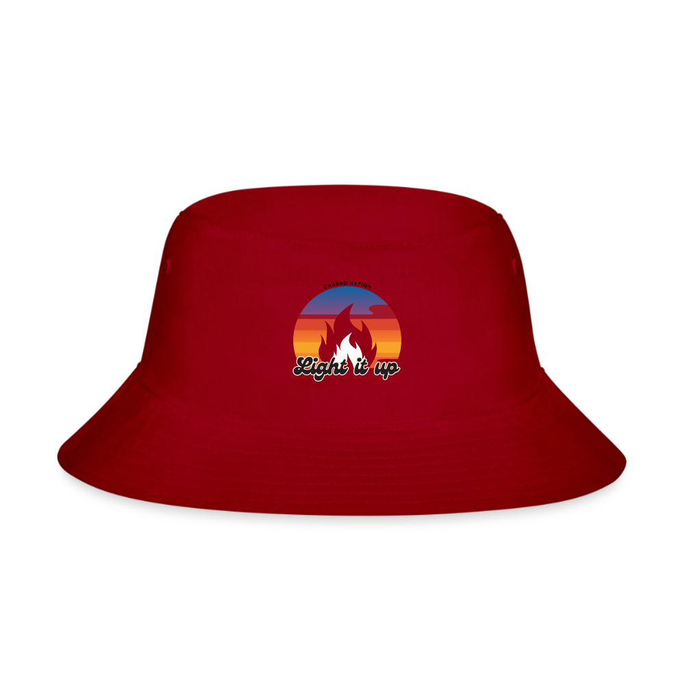 Light It Up Bucket Hat - red