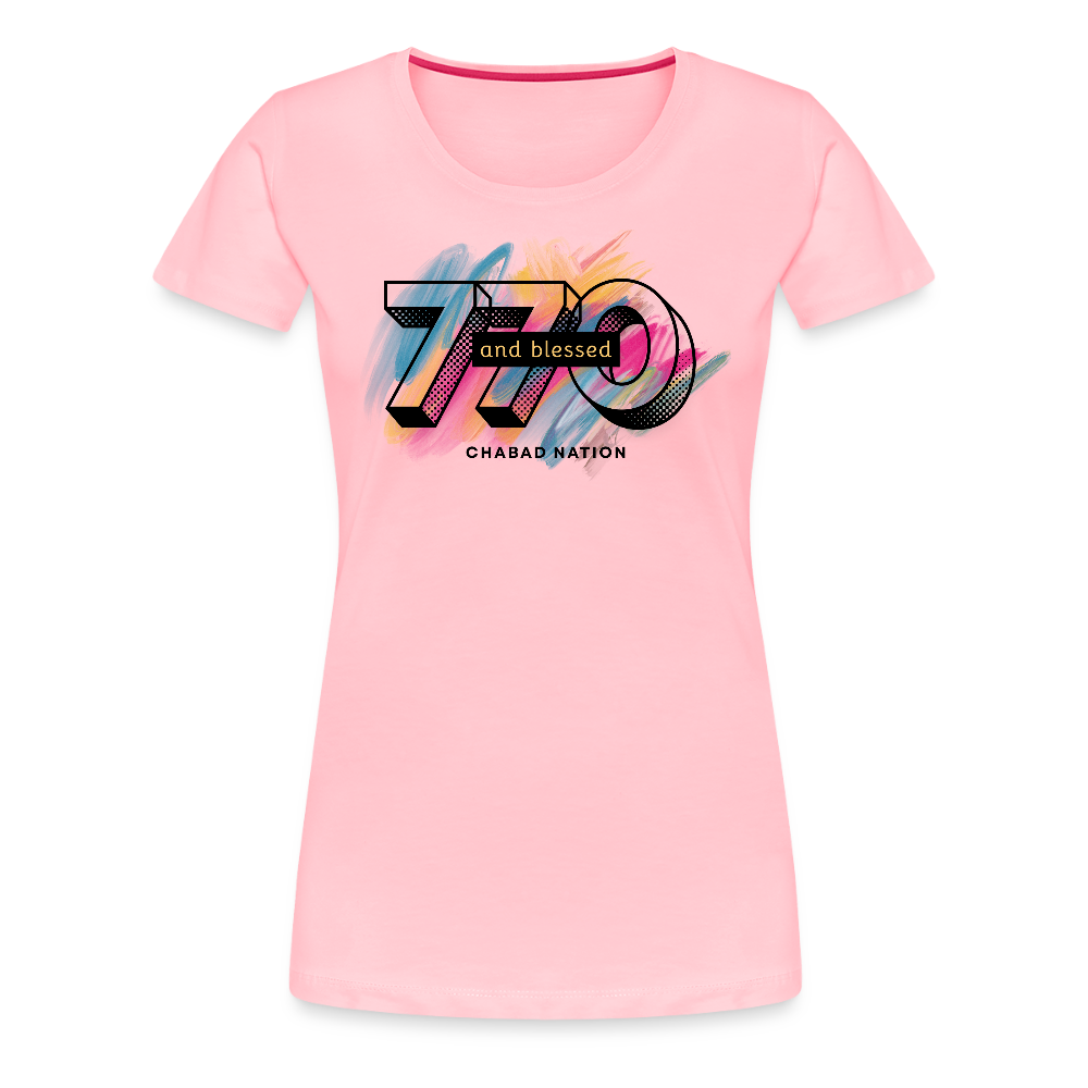 770 And Blessed Women’s Premium T-Shirt - pink