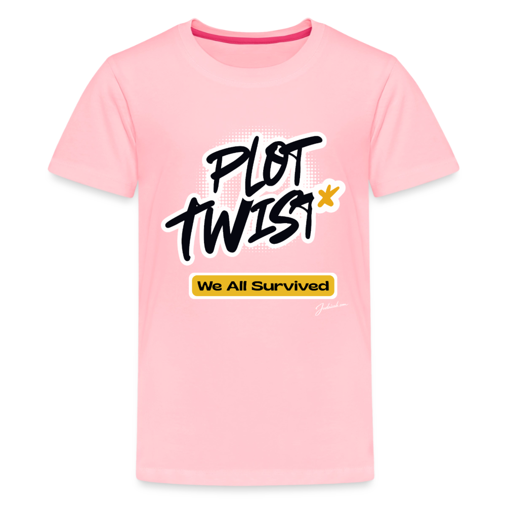 Plot Twist Kids' Premium T-Shirt - pink