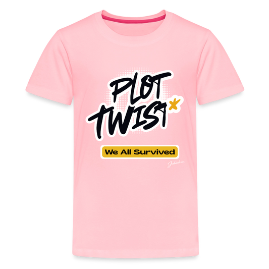 Plot Twist Kids' Premium T-Shirt - pink
