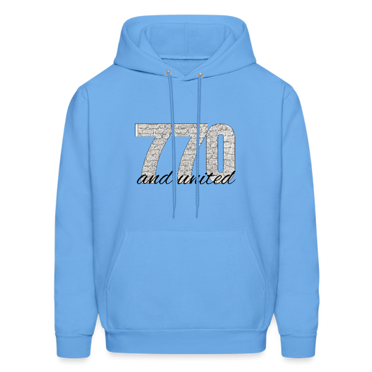 770 And United Men's Hoodie - carolina blue