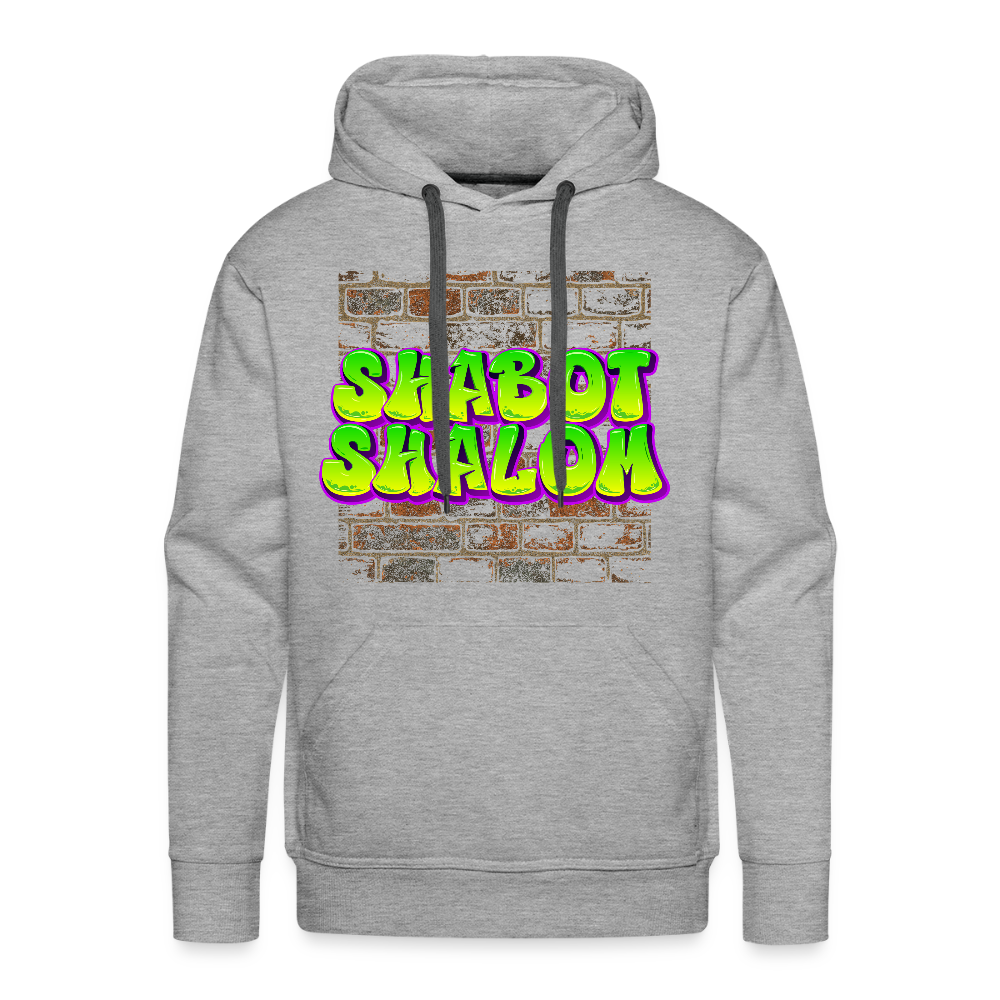Shabot Shalom Brick 770 Graffiti Men’s Premium Hoodie - heather grey