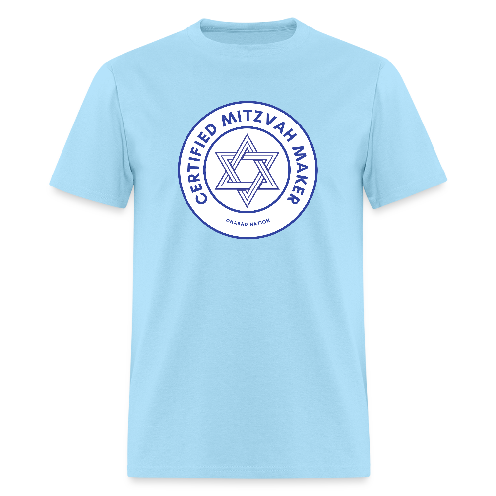 Certified Mitzvah Maker Men's T-Shirt | GILDAN 5000 - powder blue