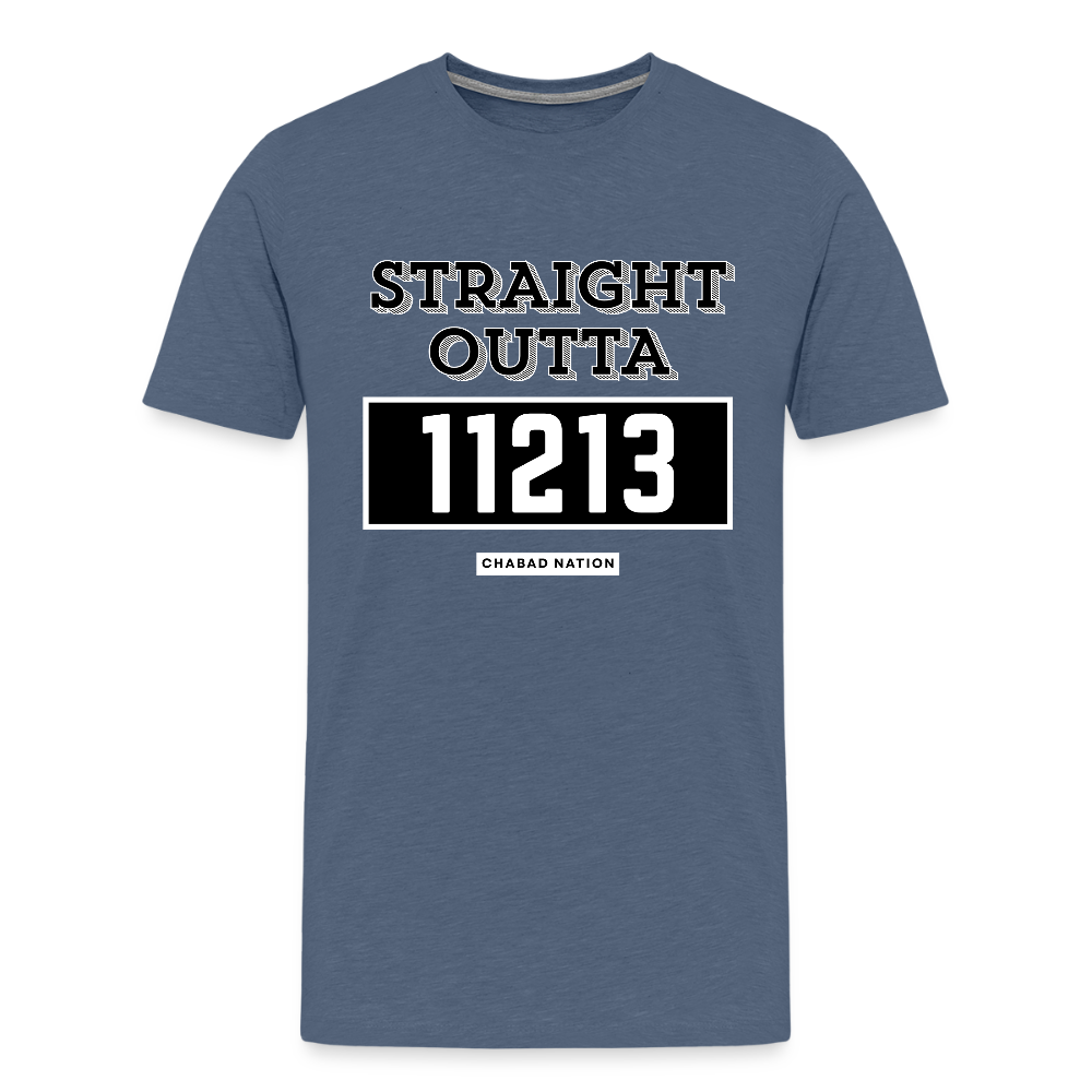 Straight Outta 11213 Men's Premium T-Shirt - heather blue