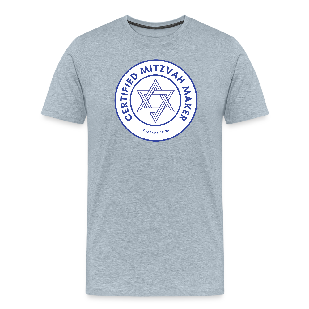 Certified Mitzvah Maker Men's Premium T-Shirt - heather ice blue