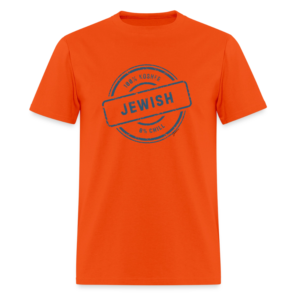 100% Jewish Men's T-Shirt | GILDAN 5000 - orange