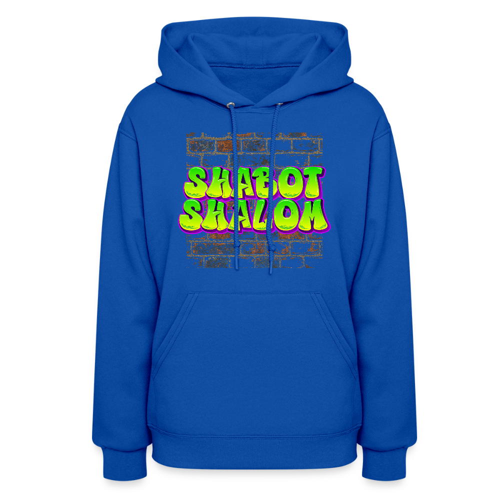 Shabot Shalom Brick 770 Graffiti Women's Hoodie - royal blue