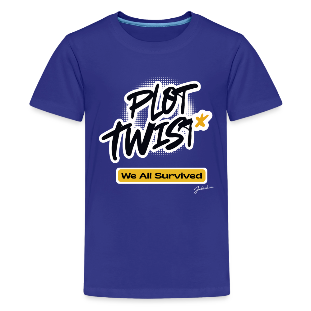 Plot Twist Kids' Premium T-Shirt - royal blue