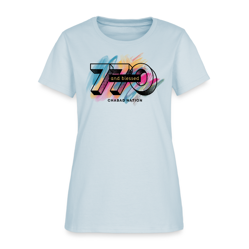 770 And Blessed Women's T-Shirt - light blue