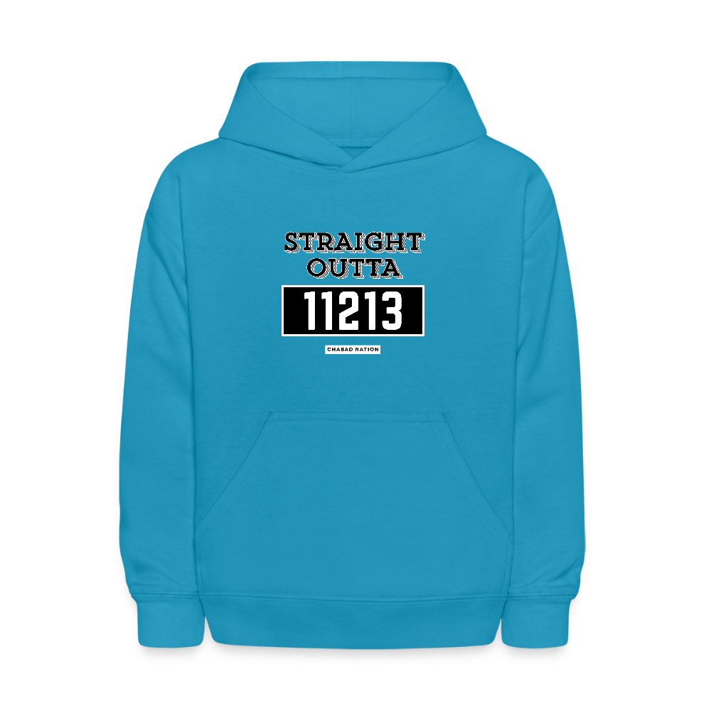 Straight Outta 11213 Kids' Hoodie - turquoise