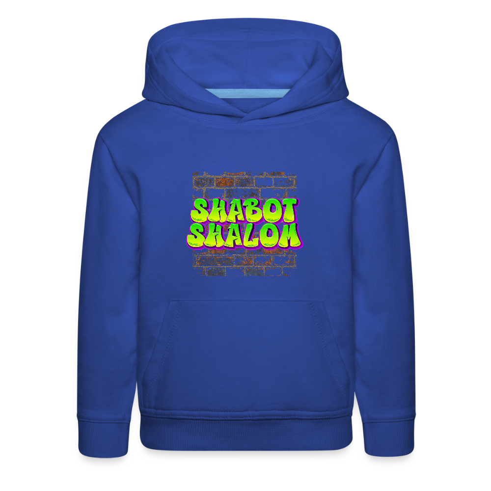 Shabot Shalom Brick 770 Graffiti Kids‘ Premium Hoodie - royal blue