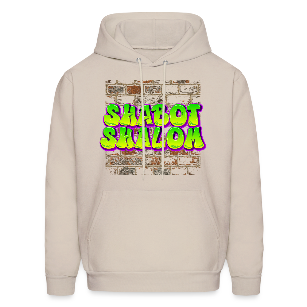 Shabot Shalom Brick 770 Graffiti Men's Hoodie - Sand