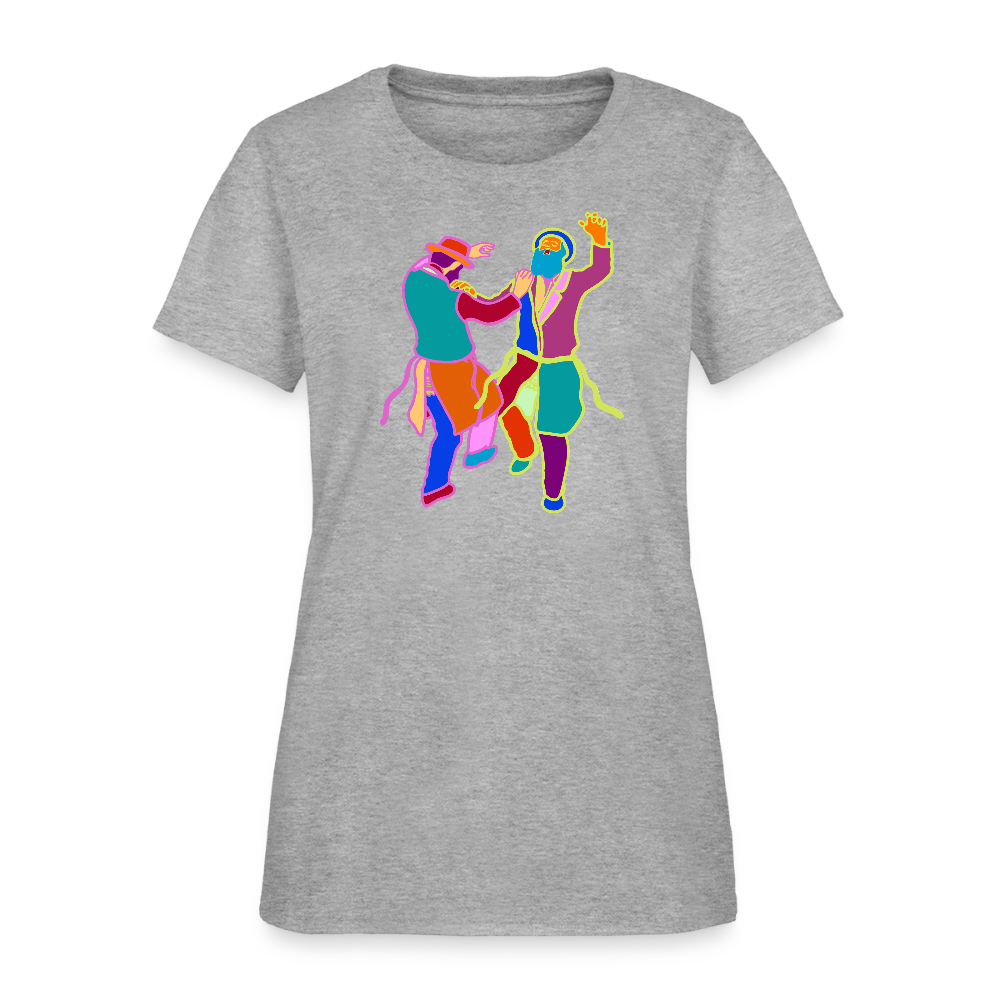 Colorful Dancing Rabbis Women's T-Shirt - heather gray