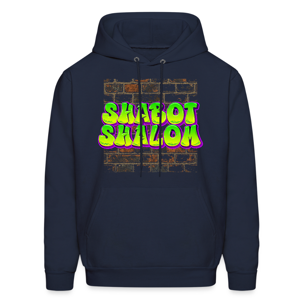 Shabot Shalom Brick 770 Graffiti Men's Hoodie - navy
