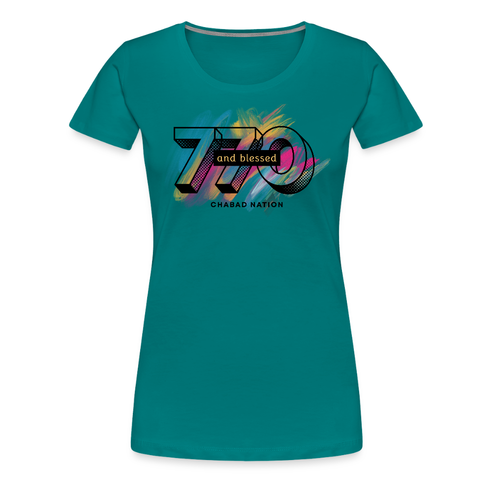 770 And Blessed Women’s Premium T-Shirt - teal