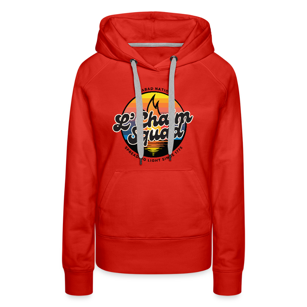 L’Chaim Squad – Spreading Light Women’s Premium Hoodie - red
