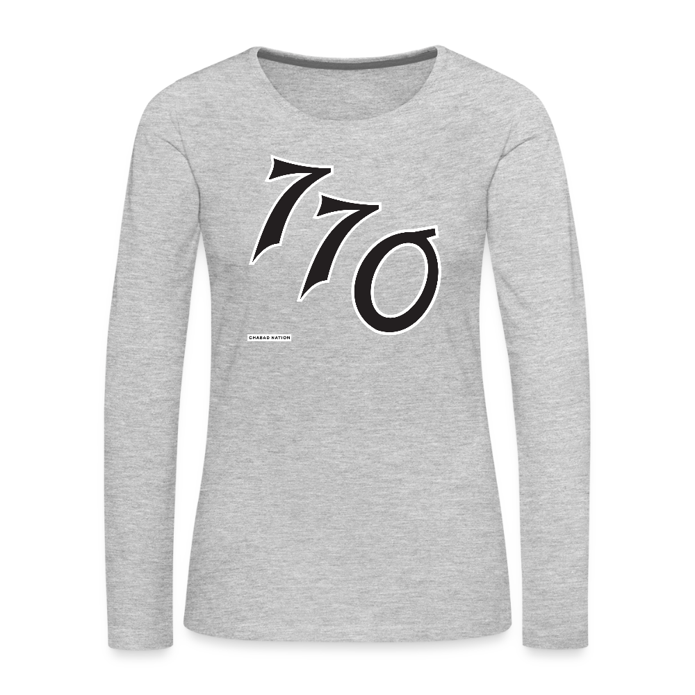 770 Women's Premium Long Sleeve T-Shirt - heather gray
