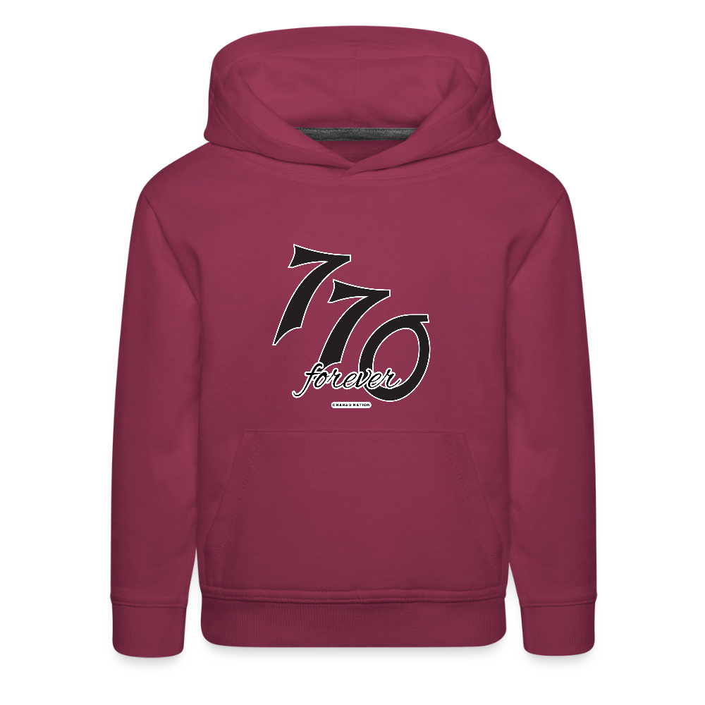 770 Forever Kids‘ Premium Hoodie - burgundy