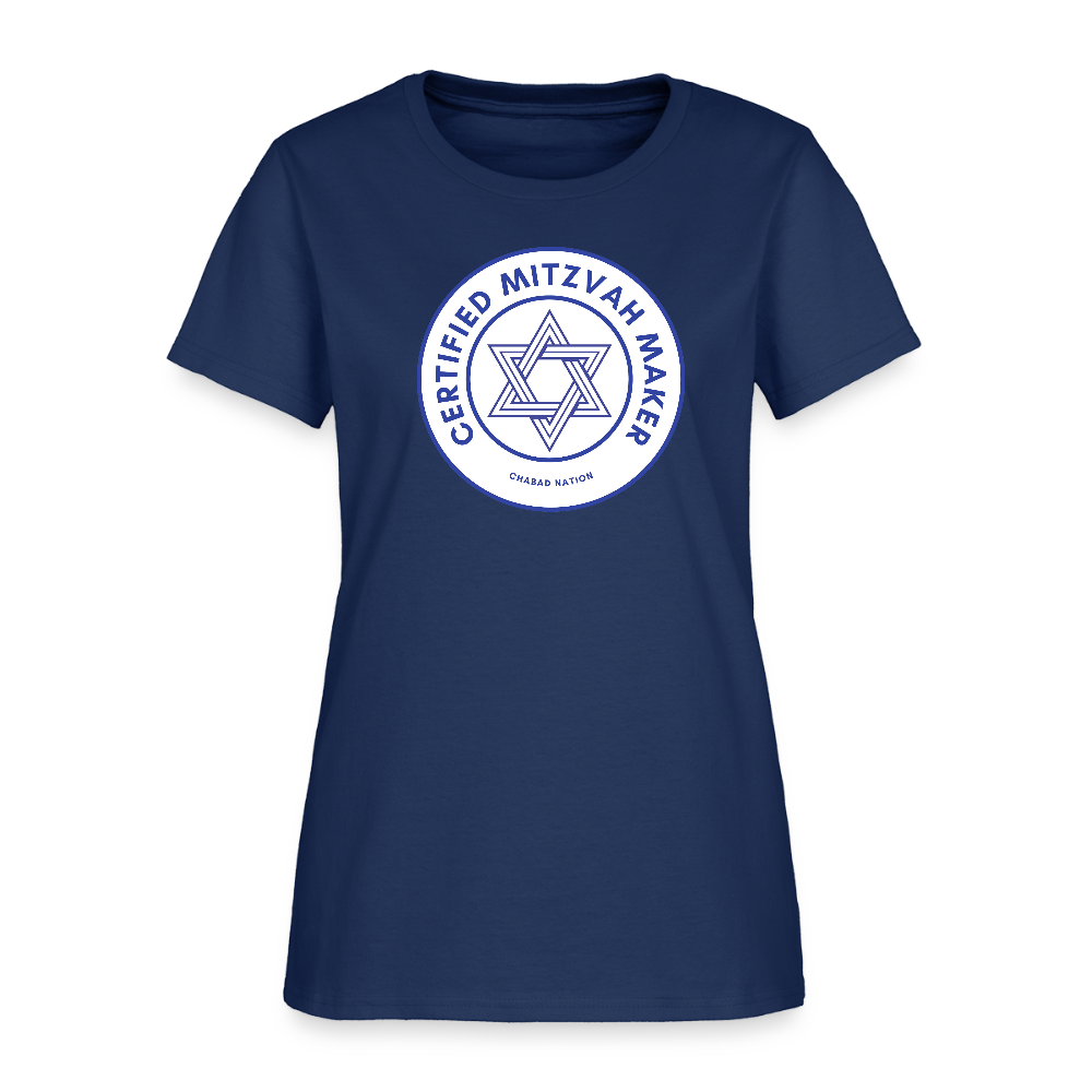 Certified Mitzvah Maker Women's T-Shirt -  blue dusk