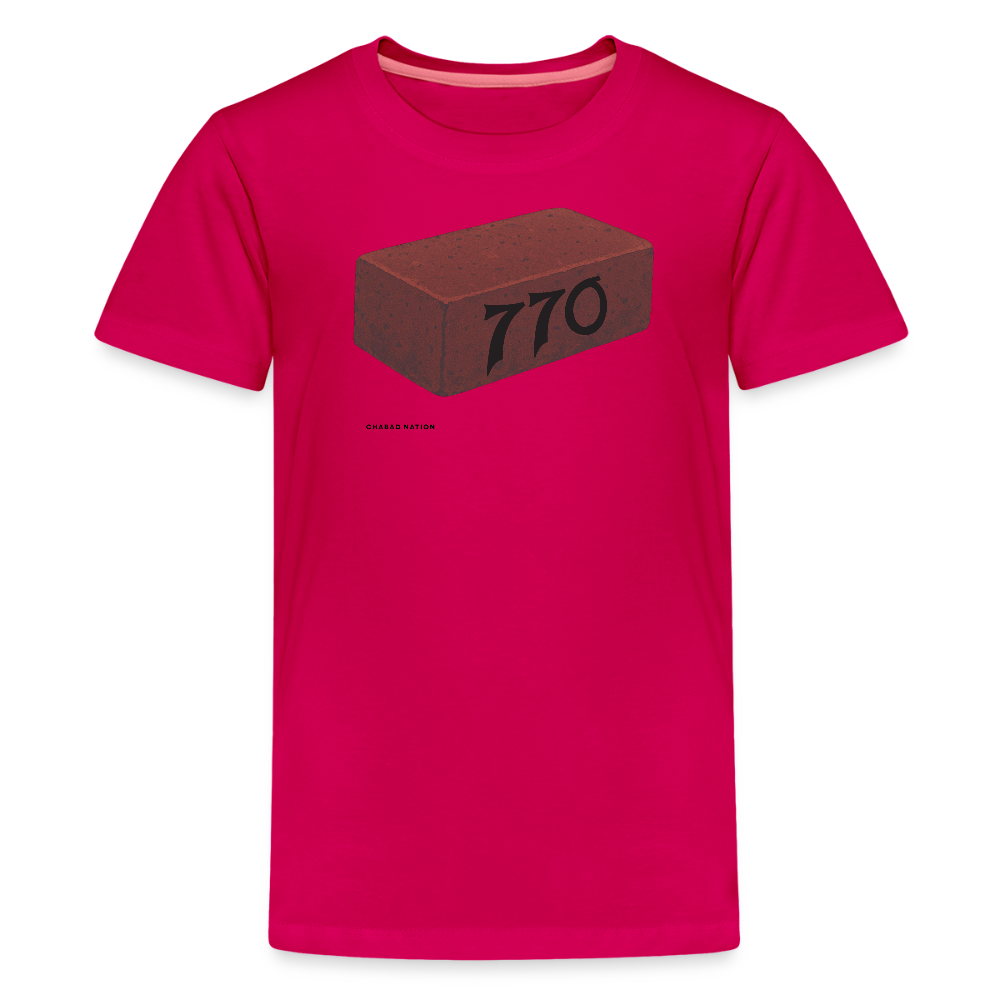 770 Solid Brick Kids' Premium T-Shirt - dark pink
