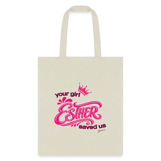 Your Girl Esther Tote Bag - natural