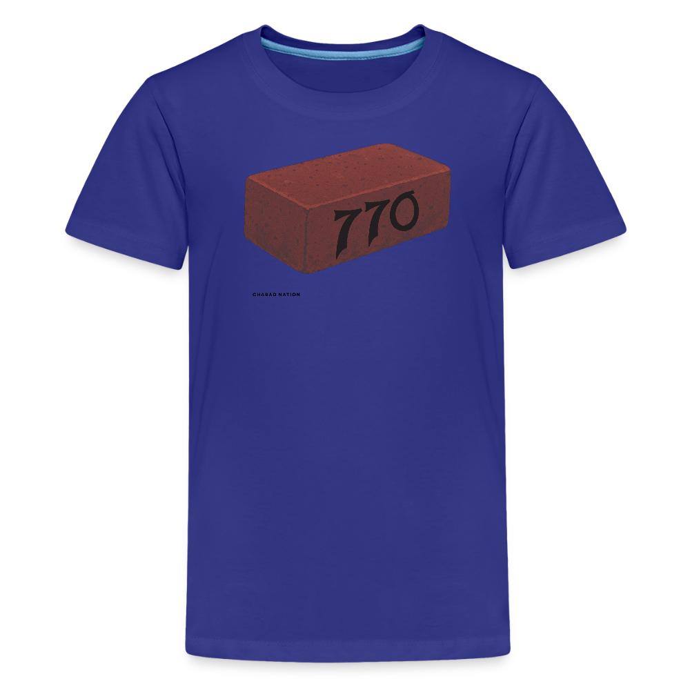 770 Solid Brick Kids' Premium T-Shirt - royal blue