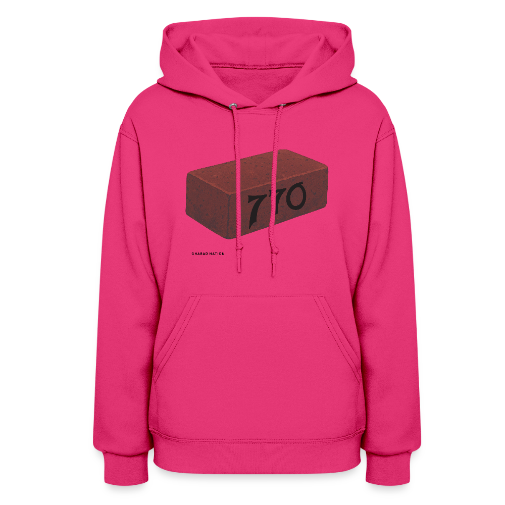 770 Solid Brick Women's Hoodie - fuchsia