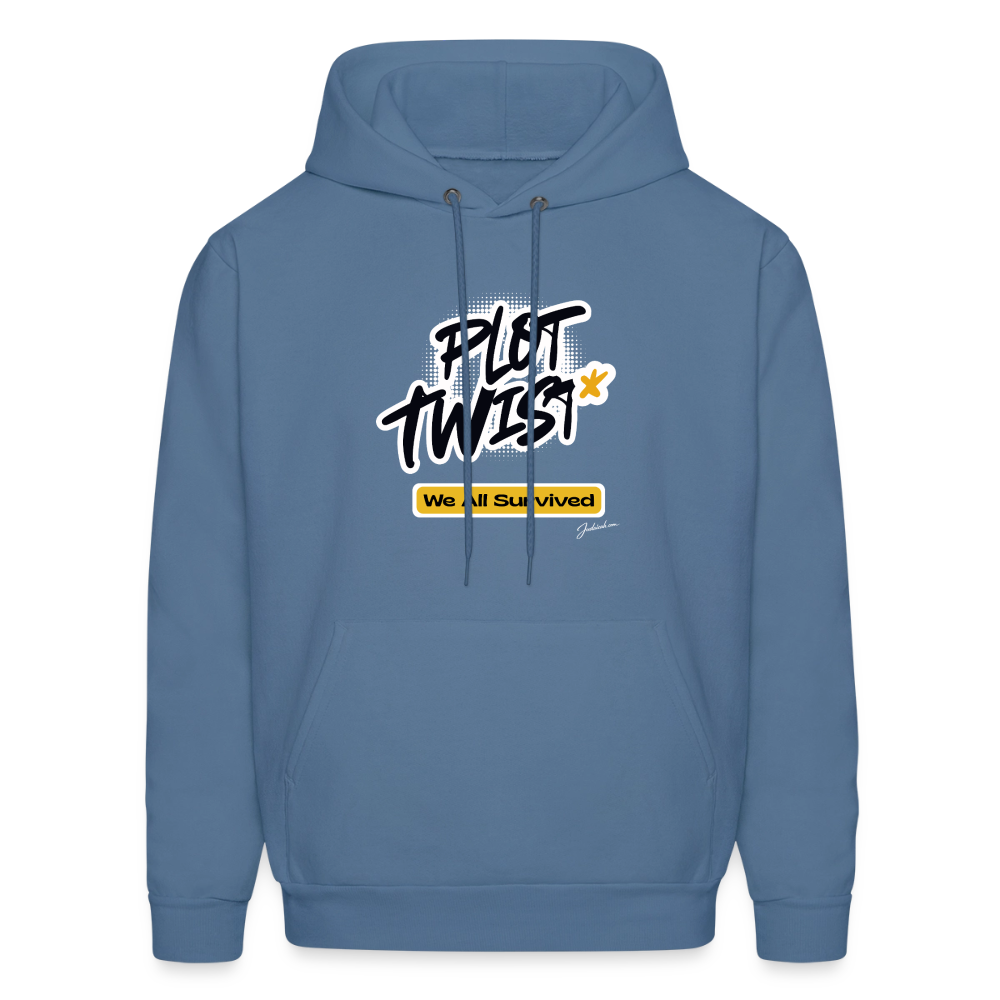 Plot Twist Men's Hoodie - denim blue