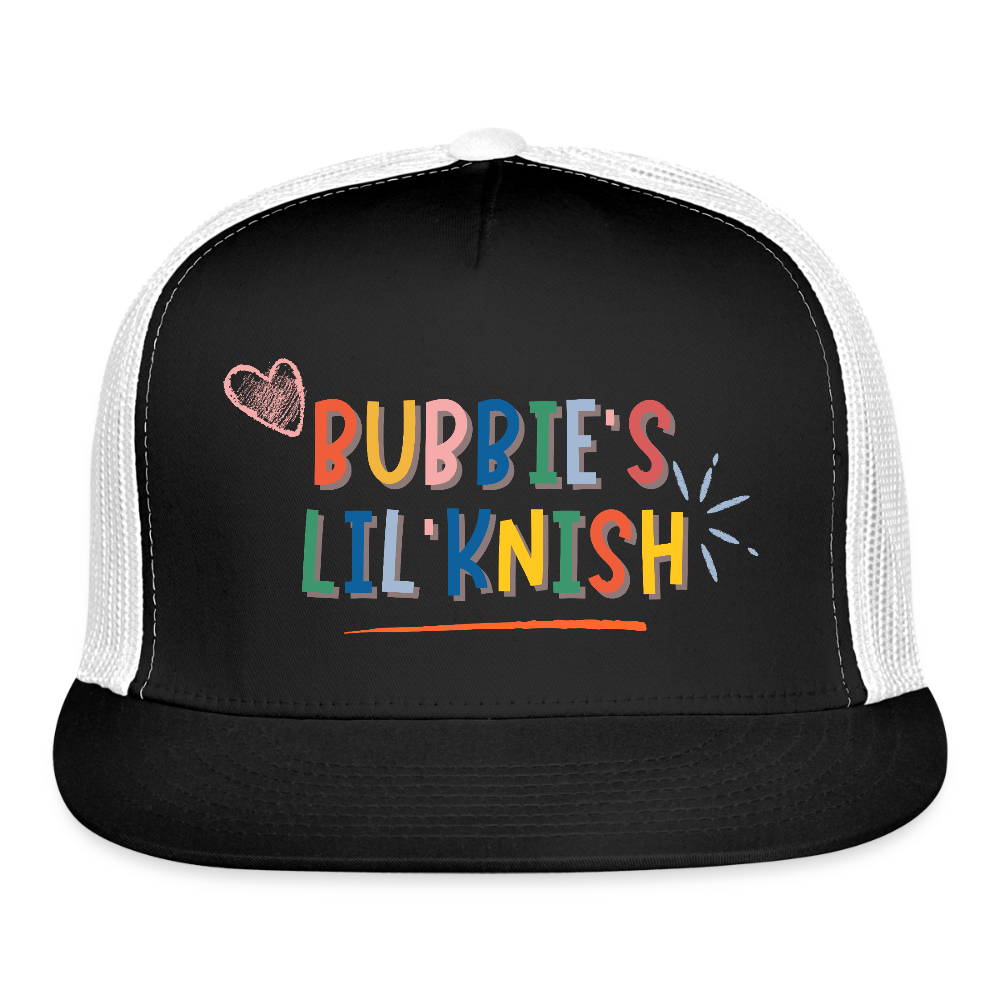 Bubbie's Lil' Knish Trucker Hat - black/white