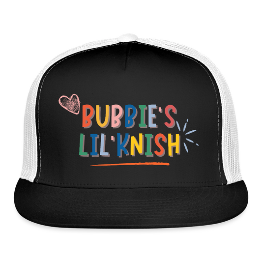 Bubbie's Lil' Knish Trucker Hat - black/white