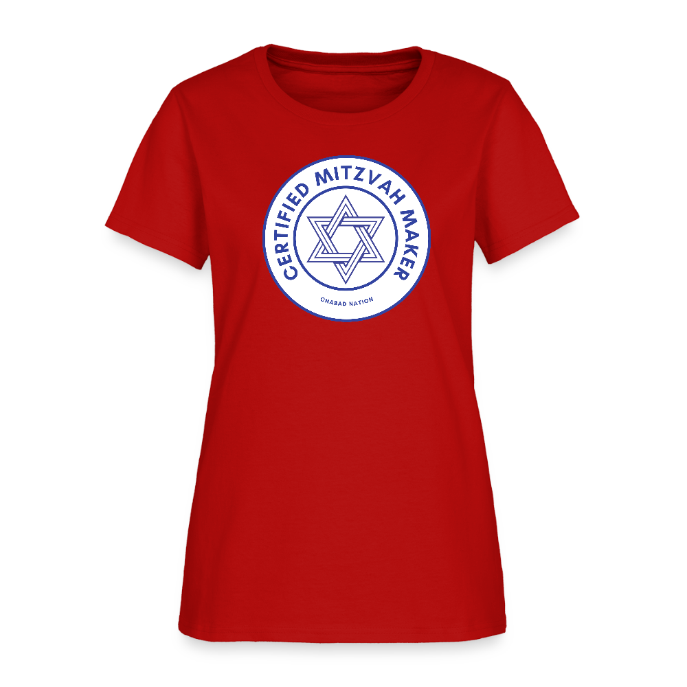 Certified Mitzvah Maker Women's T-Shirt - red