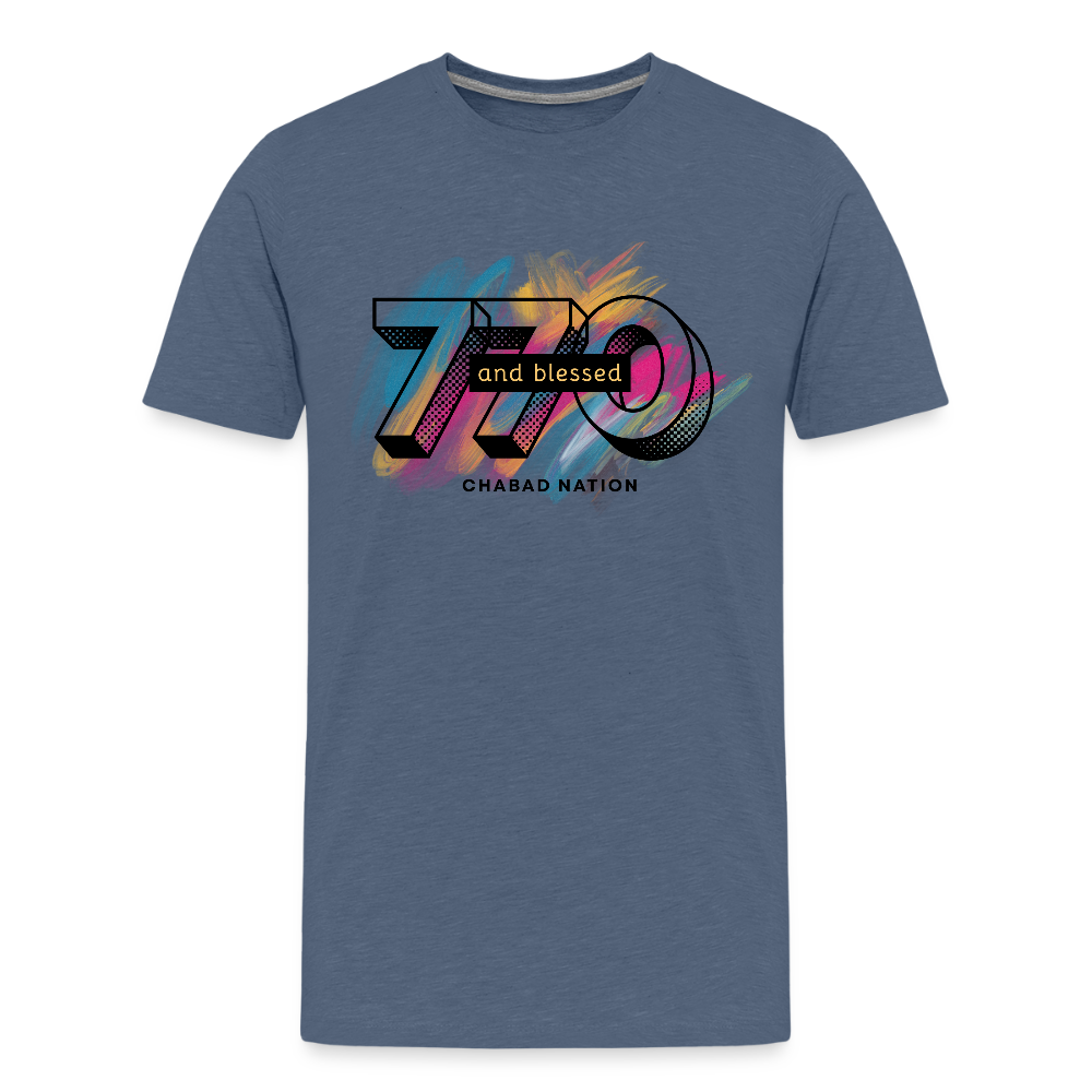 770 And Blessed Kids' Premium T-Shirt - heather blue