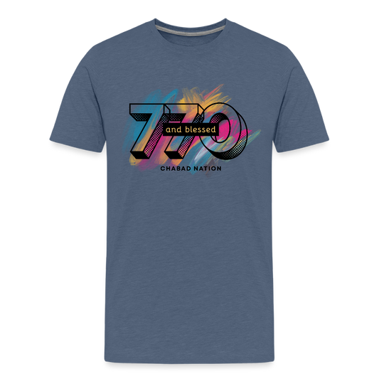 770 And Blessed Kids' Premium T-Shirt - heather blue