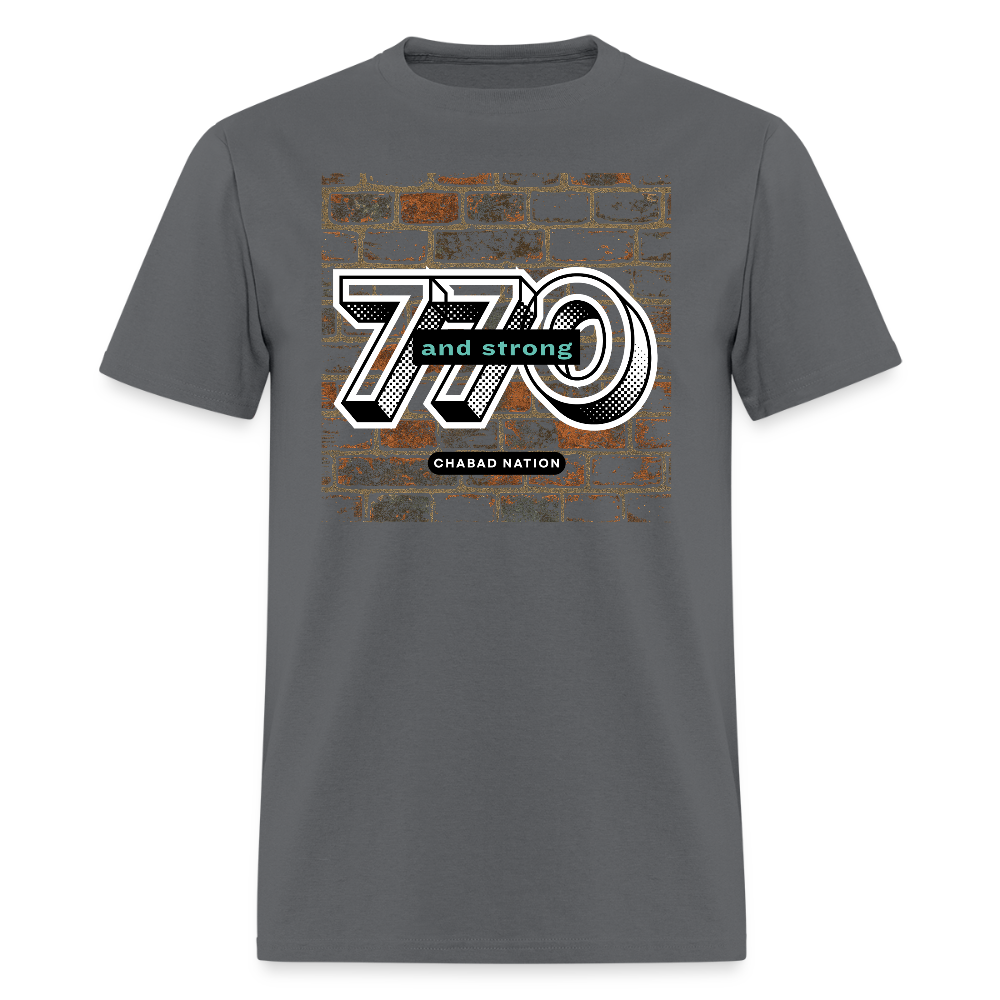 770 And Strong Men's T-Shirt | GILDAN 5000 - charcoal