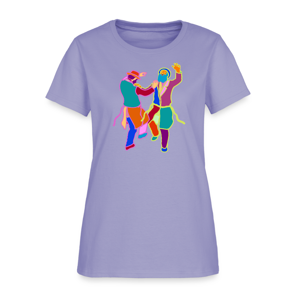Colorful Dancing Rabbis Women's T-Shirt - lavender