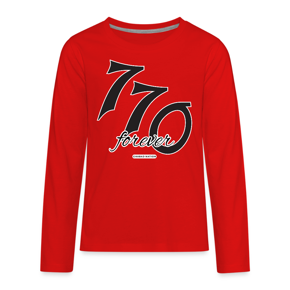 770 Forever Kids' Premium Long Sleeve T-Shirt - red
