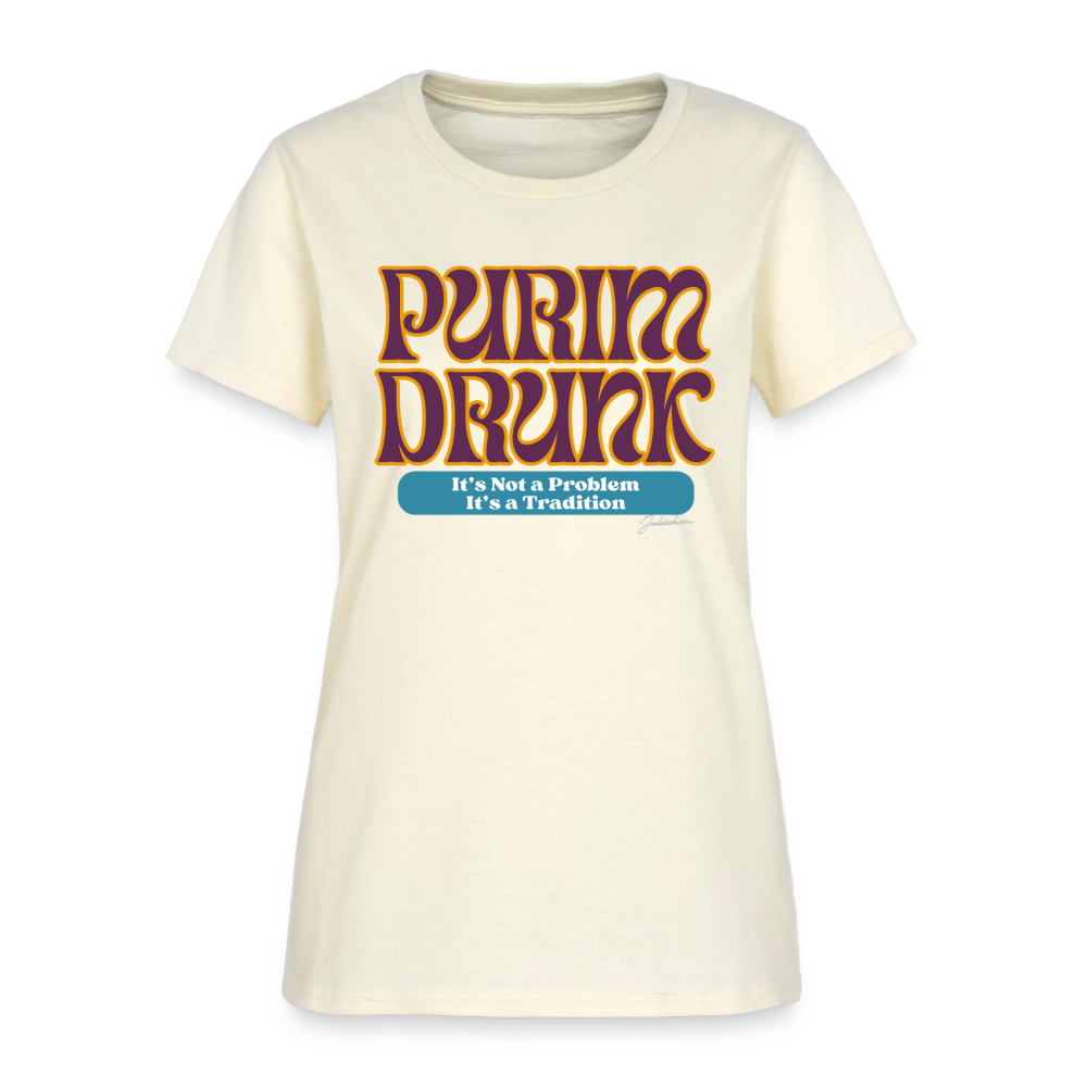 Purim Drunk Women's T-Shirt - off white