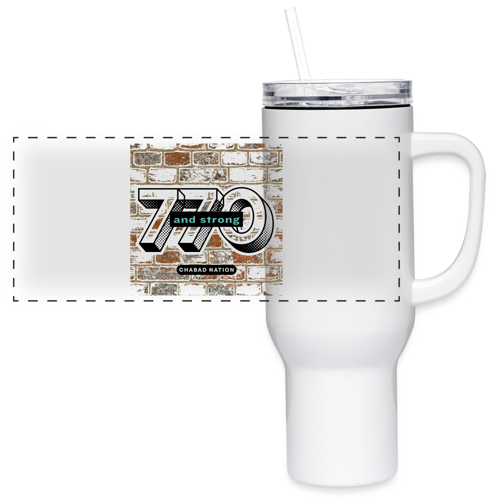 770 And Strong 40 oz Travel Tumbler - white