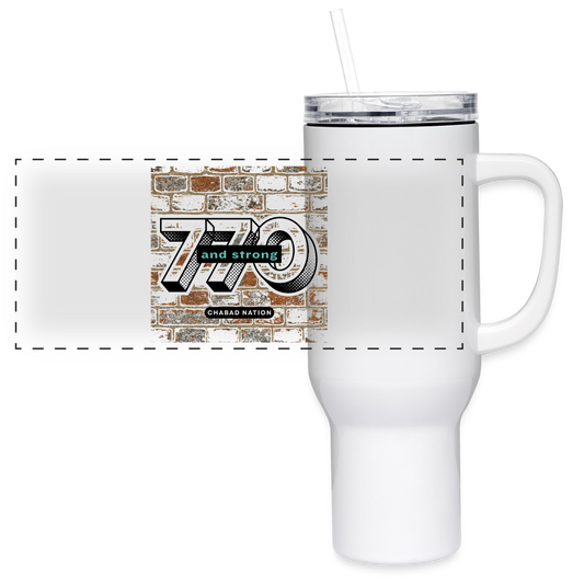 770 And Strong 40 oz Travel Tumbler - white