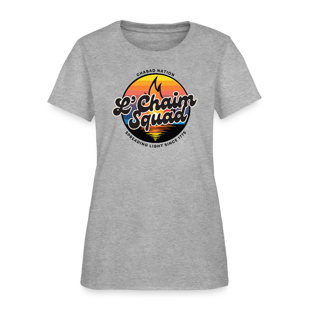 L’Chaim Squad – Spreading Light Women's T-Shirt - heather gray