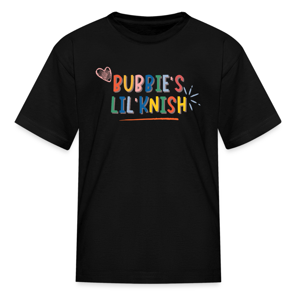 Bubbie's Lil' Knish Kids' T-Shirt - black