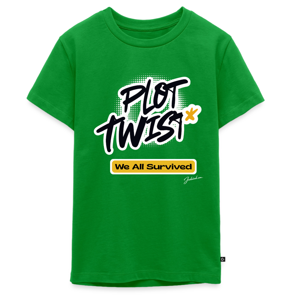 Plot Twist Kids' Premium T-Shirt - green