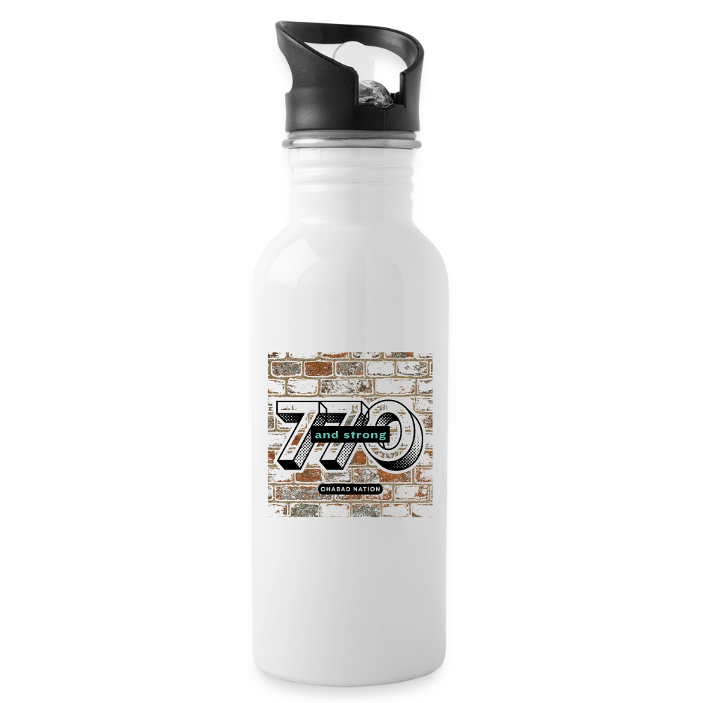 770 And Strong Water Bottle - white