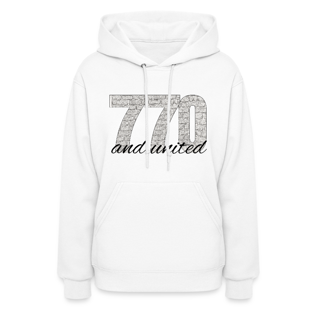770 And United Women's Hoodie - white