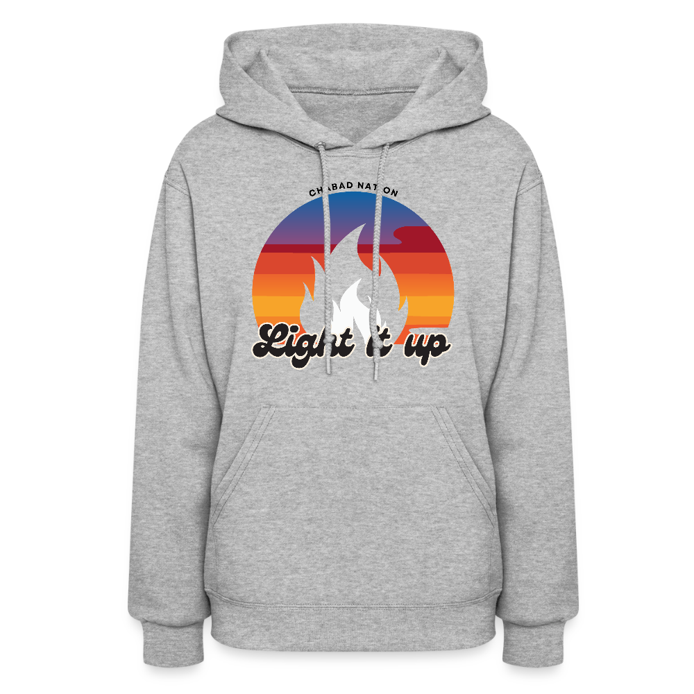 Light It Up Women's Hoodie - heather gray