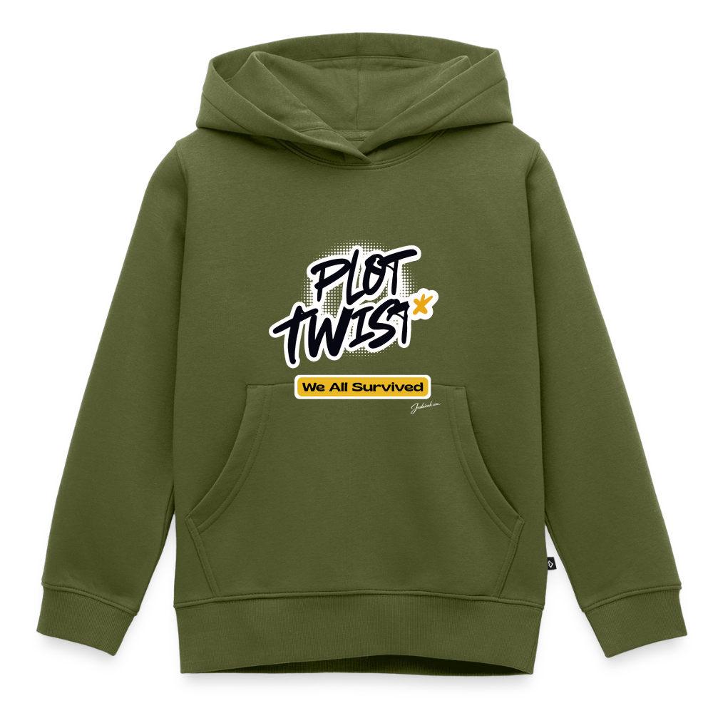 Plot Twist Kids‘ Premium Hoodie - khaki green 