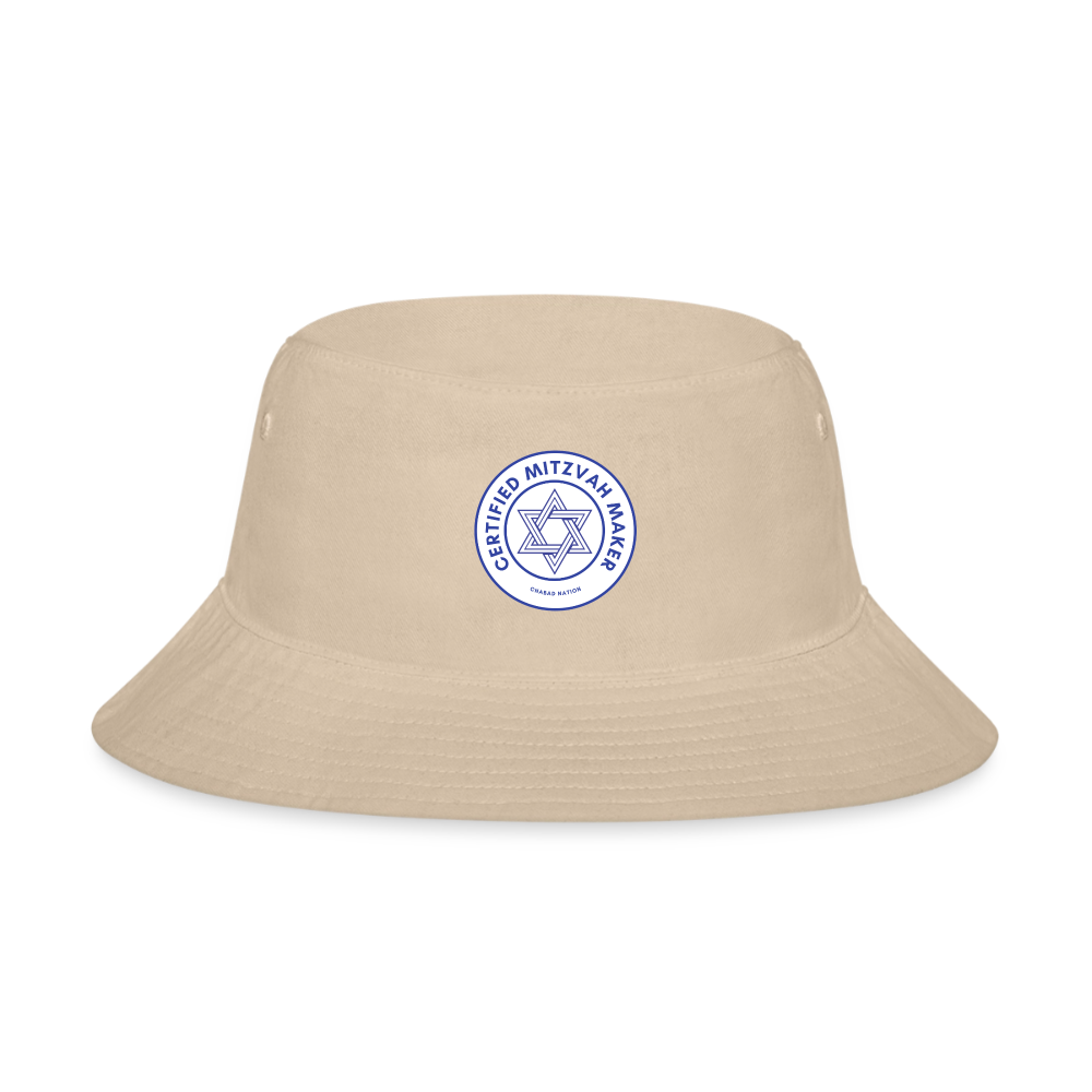 Certified Mitzvah Maker Bucket Hat - cream