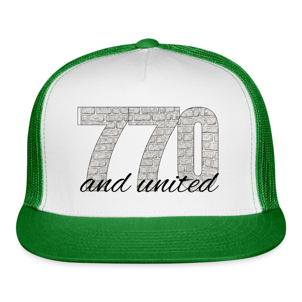770 And United Trucker Hat - white/kelly green