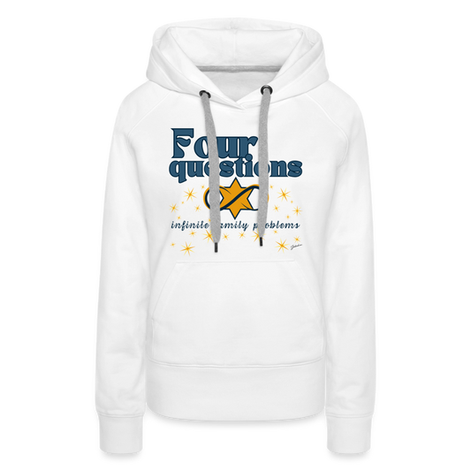 Four Questions Women’s Premium Hoodie - white